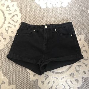 Forever 21 black mini shorts